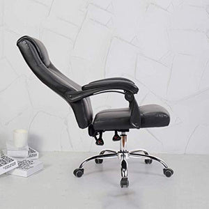 None Executive Managerial Chair High Back Bonded Leather Office Chair with 150° Recline & Thick Padded Headrest