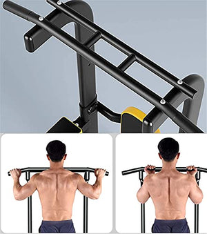 JYMBK Home Gym Tower Body Building Adjustable Power Tower Station, Multi Function Pull Up Bar Dip Station for Strength Training, Workout Abdominal Exercise, Push Up Equipment