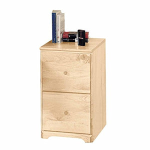 Renovators Supply Manufacturing Shaker Pine Office File Cabinet with Two Drawers, 26 1/2" Height