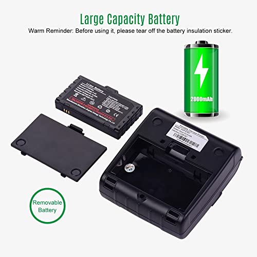 Portable 80mm Thermal Receipt Printer Handheld Barcode Printer USB BT ESC/POS Command