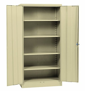 Sandusky Lee RTA7000-07 Putty Steel SnapIt Storage Cabinet, 5 Adjustable Shelves, Powder Coat Finish, 72" Height x 36" Width x 18" Depth (Pack of 3)