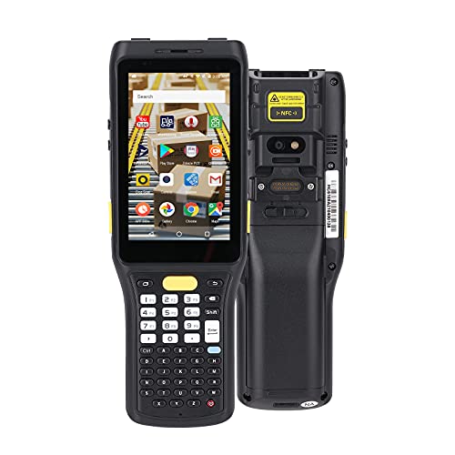 MUNBYN Android Handheld Scanner, 2D Android 9.0 Scanner with Zebra 4750MR Scanner (Extended Range), Support Hot Swap, IP67 NFC 4G WiFi for 1D 2D Decoding in Warehouse Inventory Tracking