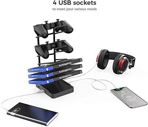 DESIGNA 60 inch Gaming Desk, Computer Desk with Mouse Pad, T-Shaped Professional Writing Table Workstation with USB Handle Rack & Cup Holder& Headphone Hook, Carbon Fiber Black