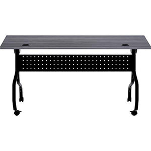 Lorell LLR59487 Charcoal Flip Top Training Table