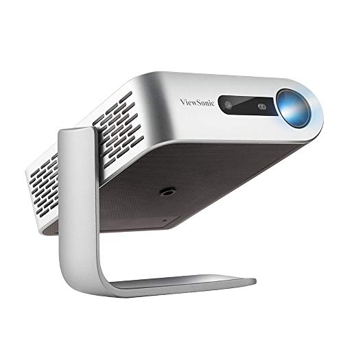 ViewSonic M1+ Portable Smart Wi-Fi Projector with Dual Harman Kardon Bluetooth Speakers HDMI USB Type C and Built-in Battery (Renewed)