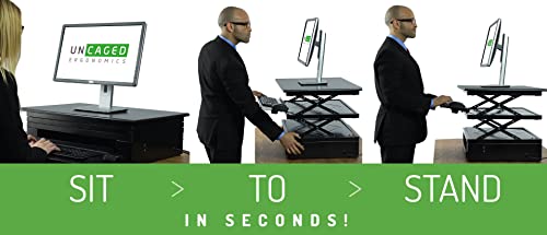 Uncaged Ergonomics CDE Desk Converter, Black