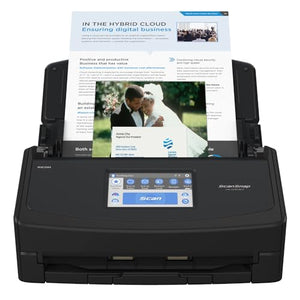 ScanSnap iX1600 Wireless/USB High-Speed Document Scanner with Touchscreen, Auto Feeder - Black