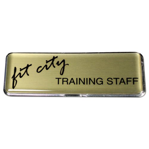 The Mighty Badge Name Badge Bulk Kit, 50 Pack, Gold (IPP900747)