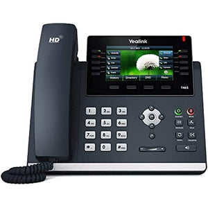 TWAComm.com Yealink SIP-T46U Business Phone System Starter Pack - Voicemail, Auto Attendant, Call Recording, 6 Phone Bundle