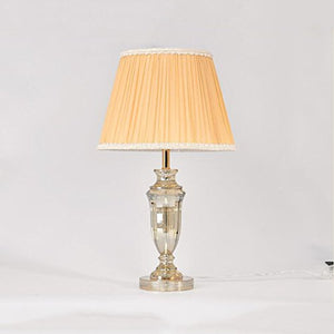 505 HZB Crystal Lamp European Bedroom Bedside Lamp Room Study Lamps (Size : M3361cm)