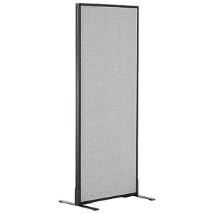 Global Industrial Freestanding Office Partition Panel, Gray 24-1/4"W x 60"H