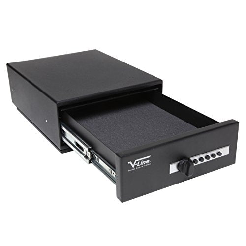 V-Line Slide-Away Security Safe, Semi-Flat Black