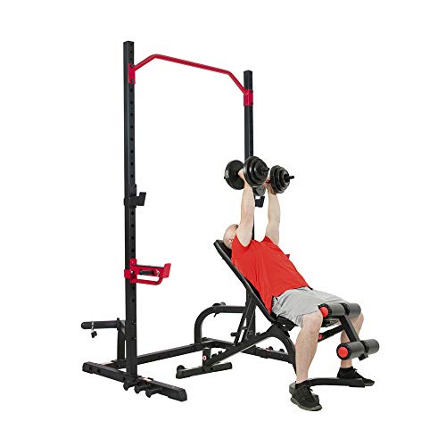Sunny Health & Fitness Power Zone Squat Stand Power Rack Cage - SF-XF9931