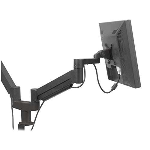 Ergotech 7Flex Dual Monitor Arm | Includes Dual Monitor Flex Arm for Computer Monitor Screens & VESA Adapter Plate, (75x75, 100x100) | Any Size Monitor Within 5-17 lbs. Weight Capacity | Black