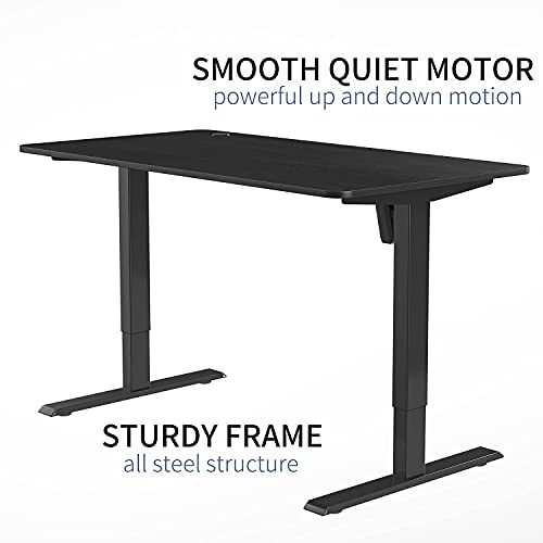 MAIDeSITe Electric Height Adjustable Standing Desk，48X24 Inches Sit Stand Table，Home Office Stand up Workstation with 4 Memory Controller