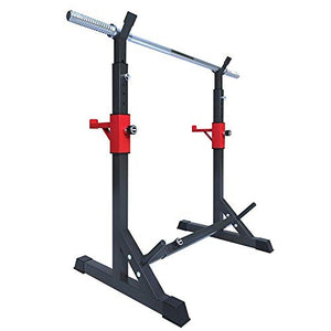Byakns Household Squat Rack Squat Stands Bench Press Stand Height-Adjustable Weight Lifting Rack Portable Strength Training Equipment 200kg Max Load