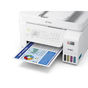 Epson Premium EcoTank 4800 Series All-in-One Color Inkjet Printer I Print Copy Scan Fax I Wireless Ethernet USB I Mobile & Voice-Activated Printing I 30-Sheet ADF I Print Up to 10 ppm I 1.44" LCD