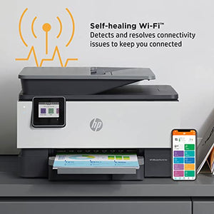 HP OfficeJet Pro 9018e Wireless Color All-in-One Printer with Bonus 6 Months Instant Ink - HP+ (1G5L5A), White