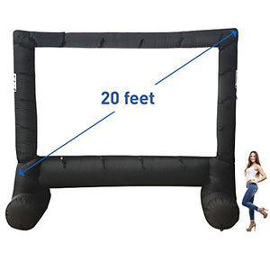 MEGA Screen Movie Screen - Inflatable Projection Screen- Portable Huge Outdoor Screen (MEGA Screen XXL)