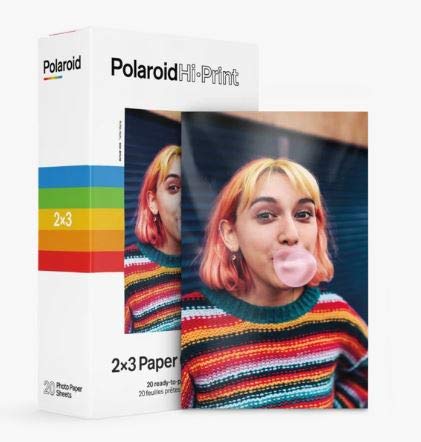 Polaroid Hi-Print Printer and Paper Bundle - Bluetooth Pocket Photo Printer + Paper Double Pack Bundle (40 Sheets)