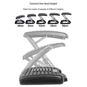 NOTRYA Office Foot Rest - Adjustable Angle, Non-Slip, Leg Relief Massage Lift - Under Desk Footrest