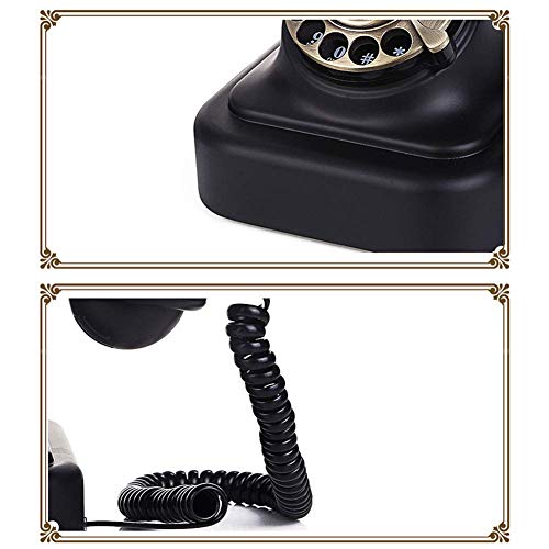 None Retro Vintage Metal Rotary Dial Telephone