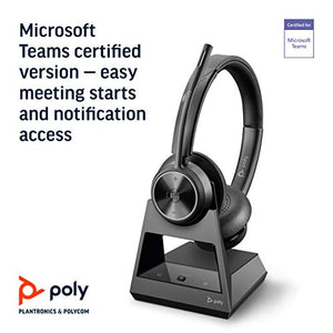 Plantronics Poly Savi 7320-M Wireless DECT Headset - Microsoft Teams Certified