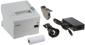 Epson C31CA85014 TM-T88V Direct Thermal Receipt Printer Serial Plus USB ECW, Monochrome, 5.8" Height x 5.7" Width x 7.7" Depth