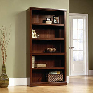 Thaweesuk Shop Cherry Wooden Display Storage Bookcase Cabinet - 5 Shelf Organizer