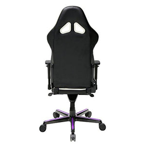 DXRacer OH/RH110/NWV Racing Series Black and Violet Gaming Chair - Includes 2 Free Cushions