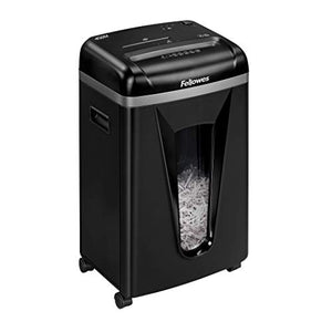 Fellowes 450M 9-Sheet Micro-Cut Office Paper Shredder with Auto Reverse Jam Prevention Feature and SilentShred Noise Control Technology (4074001)