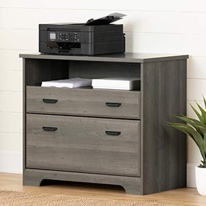 South Shore Versa 2-Drawer File Cabinet, Gray Maple