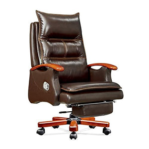 HUIQC Ergonomic Managerial Executive Chair with Footrest - Brown