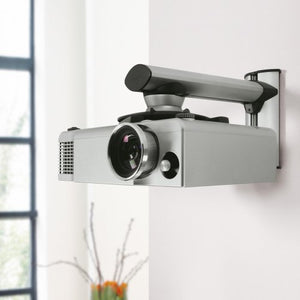 Vogel's Projector Wall Mount, Universal Swivel and Tilt - EPW 6565 Bracket for projectors max 22 lbs, Black/Silver