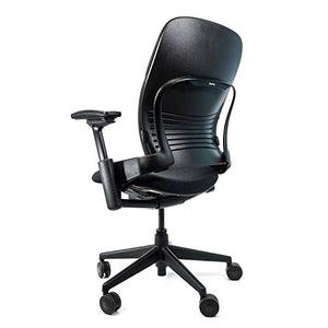 Crandall Office Furniture Steelcase Leap V2 Office Chair (Black Fabric) - Remanufactured - 12-Year Warranty