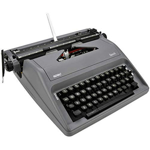 Royal Epoch Classic Portable Manual Typewriter - Gray by Royal