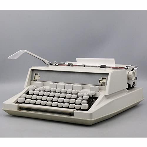 Amdsoc Old Fashioned Mechanical English Typewriter with Ribbon - 35 * 35 * 13CM