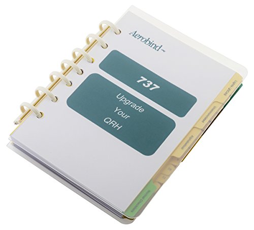 7 Ring AERAD QRH Binder - 35mm Pilot Checklist Binder from Aerobind - 50 Per Pack