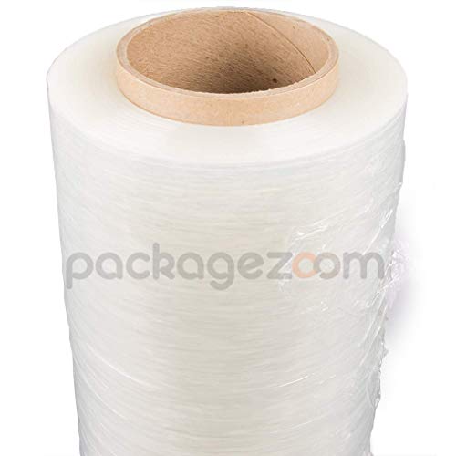 PackageZoom Pre Stretched 15” x 1500 ft 40 Rolls Stretch Wrap Film Clear Cling Plastic for Moving and Packaging Stretch Wrap