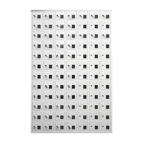 FAXIOAWA Mobile Phone Safe Deposit Box with Key - Silver, 84 Bits