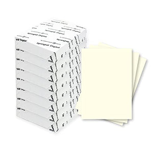 Springhill 8.5” x 11” Cream Copy Paper, 28lb Bond/70lb Text, 104gsm, 4,000 Sheets (8 Reams) – Colored Printer Paper with Smooth Finish – Versatile and Flexible Computer Paper – 024070C