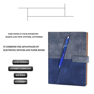 WFJDC A5 Waterproof and Erasable Smartbook Repeat Writing Loose-Leaf Biary Stone Paper Business Notebook Gift Box (Color : D, Size : A5)