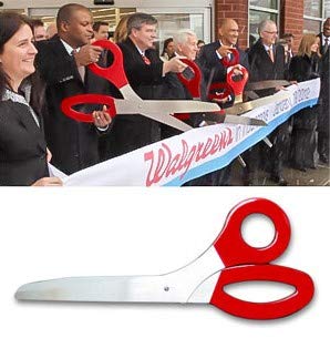 Grand Opening 3 Foot Ceremonial Giant Scissors for Ribbon Cuttings-Traditional Ceremonial Scissors (Green)