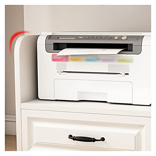 Computer Tower Stand Printer Table CPU Holder with 4 Caster Wheels - Color A