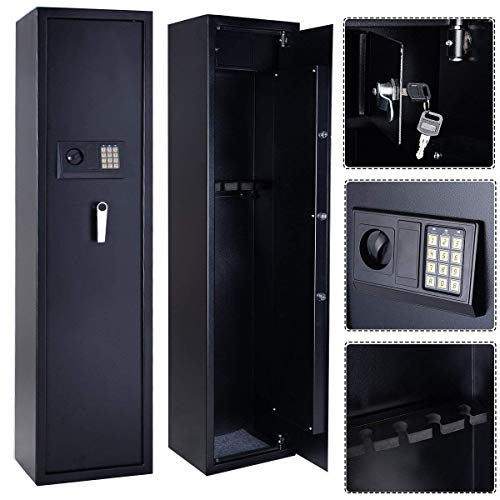 Gearmart Fast Access Rifle Safe Large and Durable for 5-Gun Shotgun Cabinet
