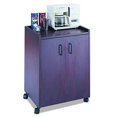Safco Products 8953MH Mobile Refreshment Hospitality Center, Mahogany
