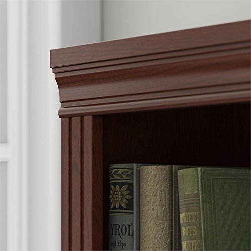 Bush Furniture UrbanPro L Shaped Desk 4 Pc. Set in Harvest Cherry - Engineered Wood
