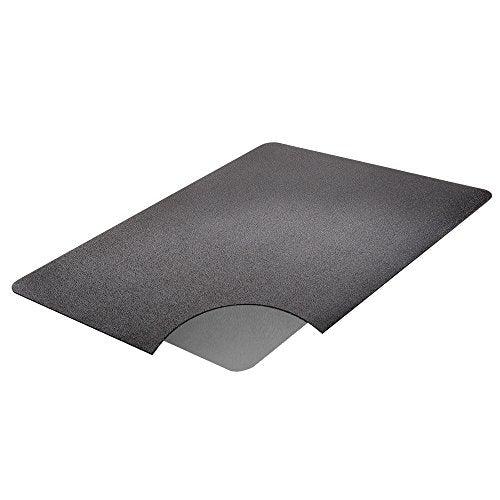 Deflecto Ergonomic Sit and Stand Chair Mat, 46" x 60", Black - Low Pile Carpet & Hard Floors