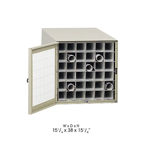 Roll File, 36 Compartment, 38"D, Steel