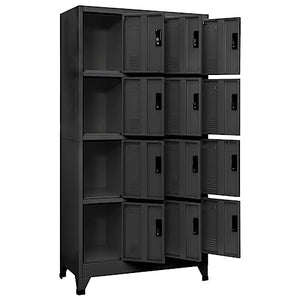 WZQWXHW Steel Locker Cabinet 35.4"x17.7"x70.9" Anthracite - Home & Office Storage Solution